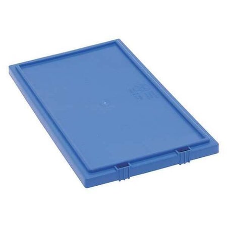 Tote BoxLid,11-1/4W x 18-1/4L,Blue