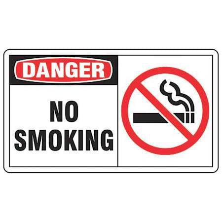 Safety Label, 3 1/2 in Height, 5 in English, LSMK004VSP, PK5