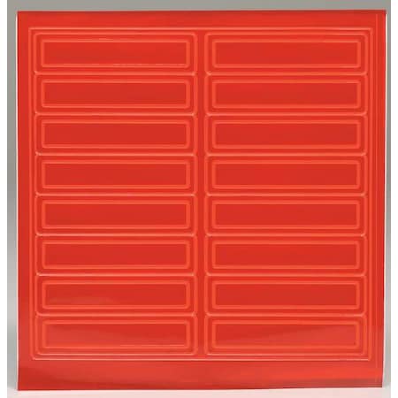 Hard Hat Label, 1 In. H, 4 In. W, PK16, Legend Style: Blank