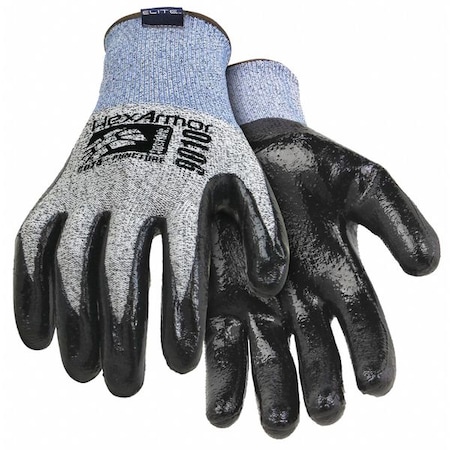 Cut Resistant Coated Gloves, Cut Level A8 ,Dipped ,Nitrile ,Smooth ,M 1 PR