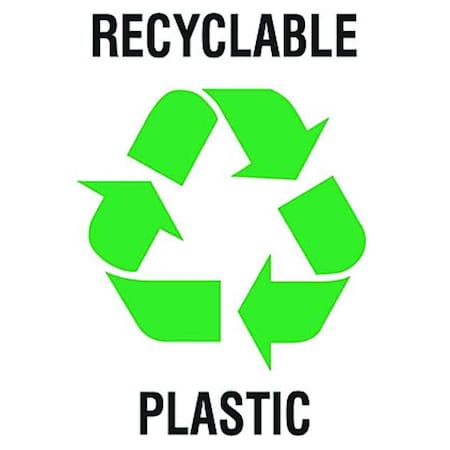 Recycling Label,Vinyl,5 In. W,PK5, 20640FLS