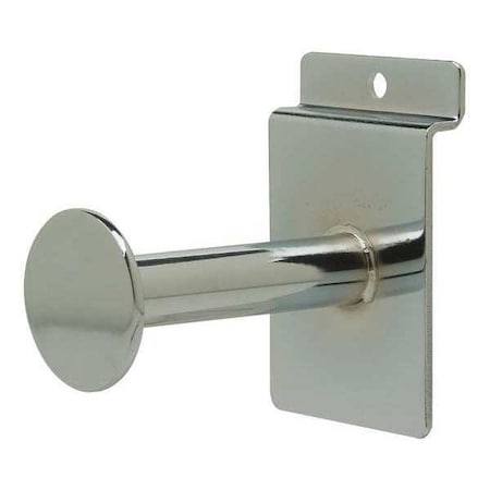 Single Garnment Display,3"L, Chrome, 24PK