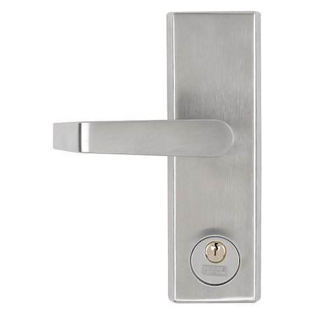 Exit Device Trim,Medium Duty,Chrome
