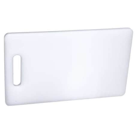 9" x 6" Polyethylene Cutting Board, White