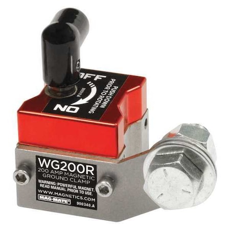 Magnetic Weld Ground, 2-7/8x2-3/4in, 150lb