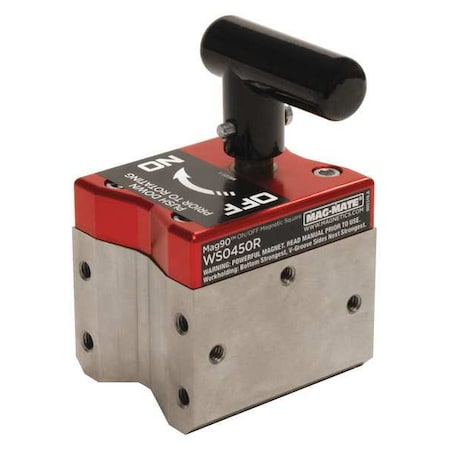 Magnetic Weld Square,3x2-3/4in,450lb