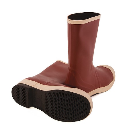 Men's Pylon Mid Rubber Boots, Steel Toe, 12-1/2" Height, Brick Red, 11