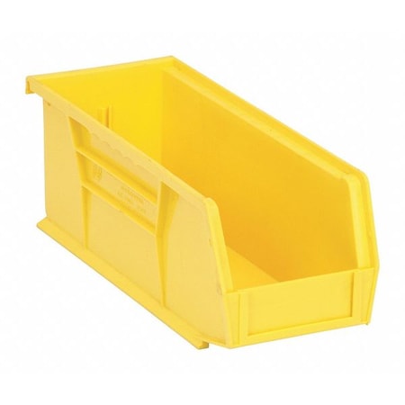 Yellow Hang and Stack Bin, 10-7/8"L x 4-1/8"W x 4"H