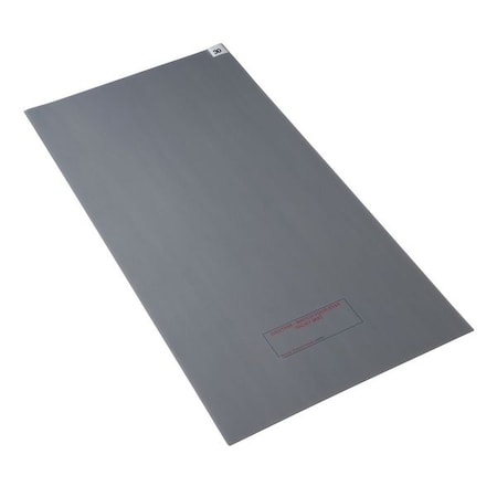Disposable Tacky Mat, Polyethylene, 1.5 mil Thick, 36 in W x 60 in L, Gray, 30, 4 PK