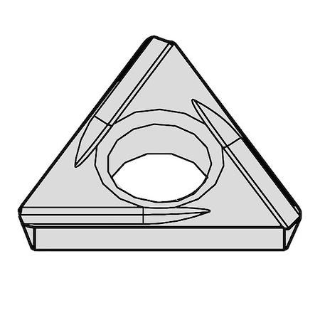 Triangle Turning Insert, Triangle, 5/32 in, TDHH, 0.0156 in