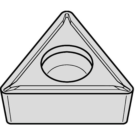Triangle Turning Insert, Triangle, 3/8 in, TPMT, 0.0156 in, Carbide