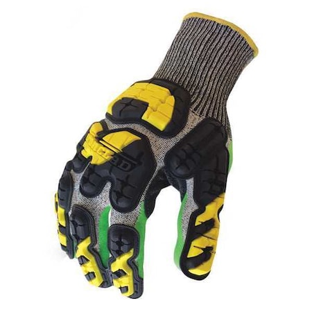Impact Gloves,L,Foam Nitrile Palm,PR