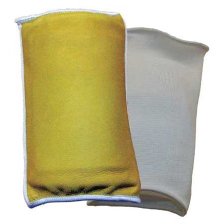Elbow Sleeve, Foam, Grain Leather, Polyester, VEP, Pull-Over, Tan, White, Size L