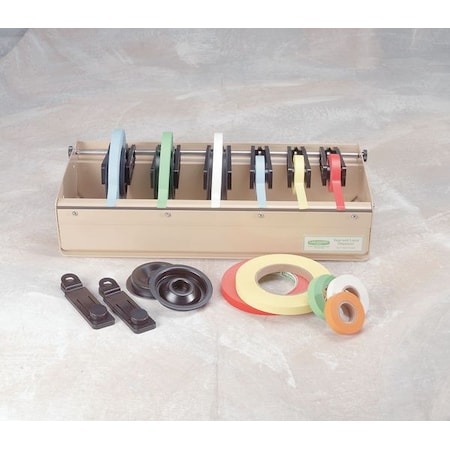 Pressure Sensitive Paper Tape, 1 in W x 60 yd L, 6.0 mil Thick, Yellow, Rubber Adhesive