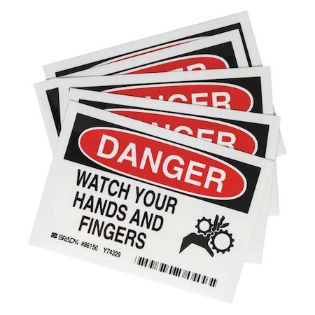 Equipment Label,3-1/2 In. H,5 In. W,PK5