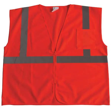 Double Stripe, Class2 Orange/Red, 4XL
