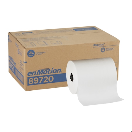 enMotion Hardwound Paper Towels, 1 Ply, Continuous Roll Sheets, 550 ft, White, 6 PK
