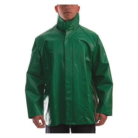 Safetyflex Chemical Splash Jacket, PVC, Green, M
