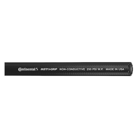 Air Hose,1/2" ID x 25 ft.,Black