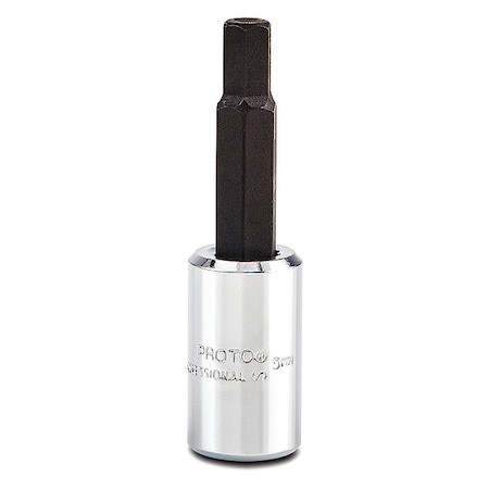 1/4 in Drive Hex Socket Bit Metric 5 mm Tip, 1 7/8 in L