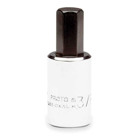 3/8 in Drive Hex Socket Bit SAE 3/8 in Tip, 1 13/16 in L, 3/8" Dr ,  7/32" Tip Size Socket Bit
