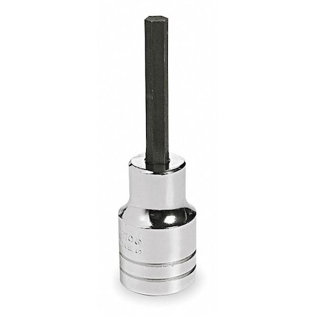 1/2 in Drive Hex Socket Bit Metric 12 mm Tip, 3 1/4 in L, 1/2" Dr ,  7/16" Tip Size Socket Bit