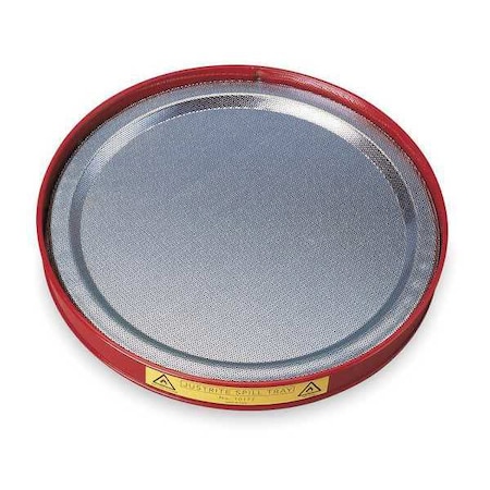 Spill Tray, 0.25 gal Spill Capacity, Galvanized steel