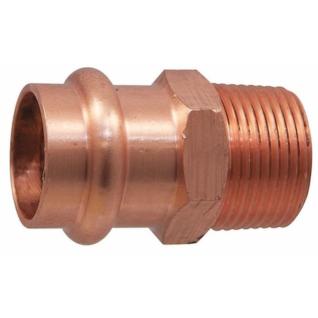 Copper,Press-fit11/4in,MNPT11/2in
