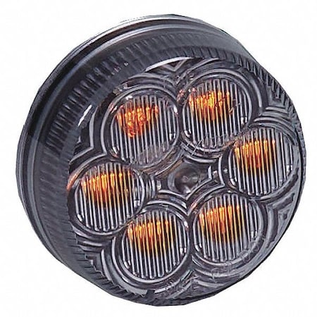 Clearance Light, LED, Amber, Grommet, 2 Dia