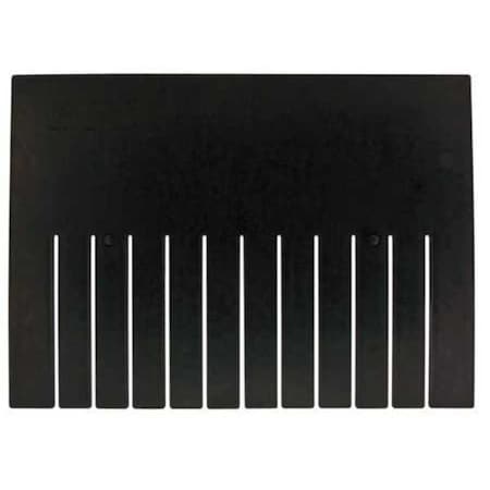 Plastic Divider, Black, 15 3/4 in L, 11 3/8 in H, 6 PK