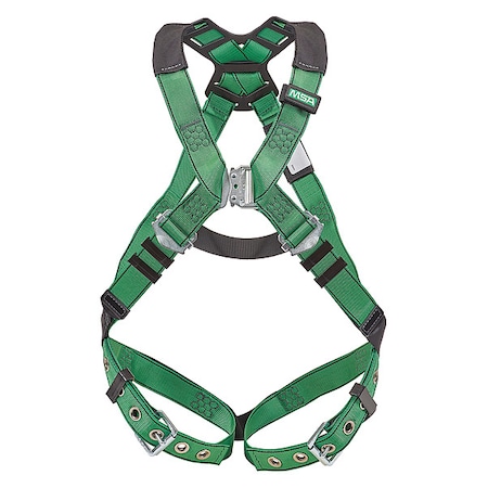 V-FORM(TM) Safety Harness Fall Protection Harness, XS, 400 lb, Quick-Connect Chest/ Back D-Ring
