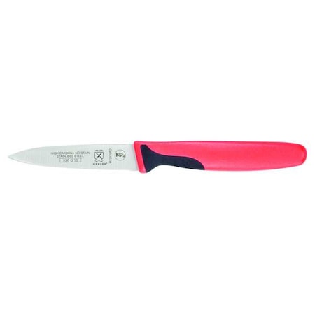 Paring Knife,3 In.,Red Handle