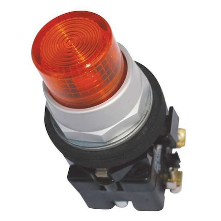 Push Button Operator, Extended, Momentary Action, Not Applicable Release, Illuminated, Amber