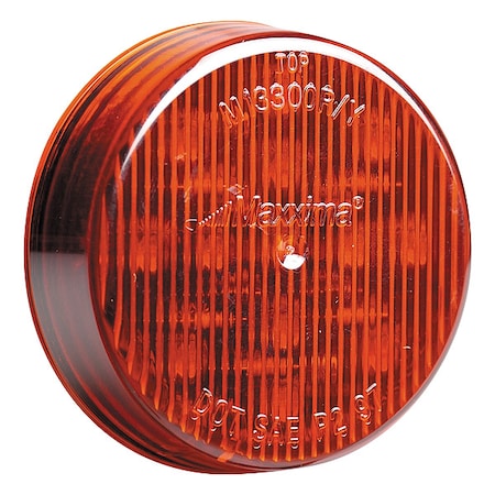 Clearance Light, LED, Red, Round, 2-1/2 Dia