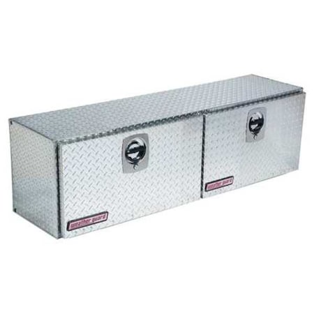 Truck Box, Topside, Aluminum, 64-1/4"W, Silver, 7.9 cu. ft.