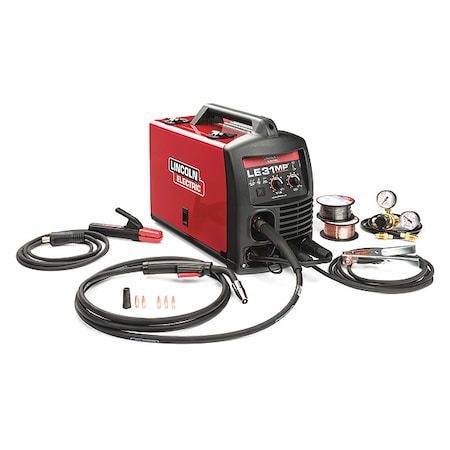 Multiprocess Welder, LE31MP(R), Phase Single-Phase ,120V AC ,DC TIG, Flux-Cored, MIG, Stick