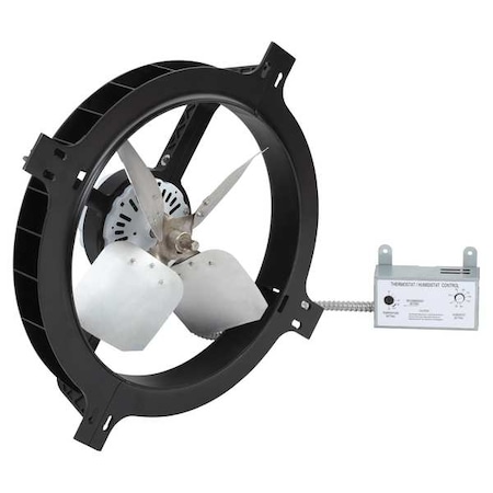 1380 CFM Gable Mount Attic Fan, 120V