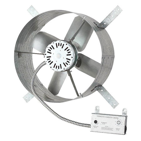 1650 CFM Gable Mount Attic Fan, 120V