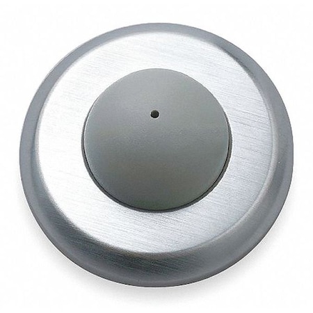 Door Stop,Wall Mount,Satin Chrome