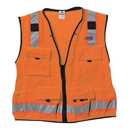Large Class 2 High Visibility Vest, Orange