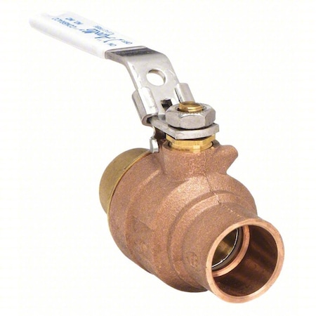 1" Sweat Bronze Ball Valve 2-Way