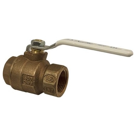 1-1/2" FNPT Bronze Ball Valve 2-Way