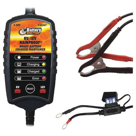 Batt Charger/Maintainer, Auto, 6/12V, CEC
