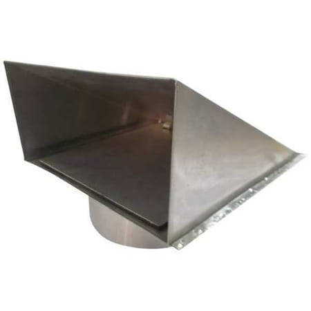 Wall Cap,8 in. Fits Duct Size,Aluminum