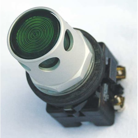 Illuminated Push Button, 30 mm, 1NO, Green