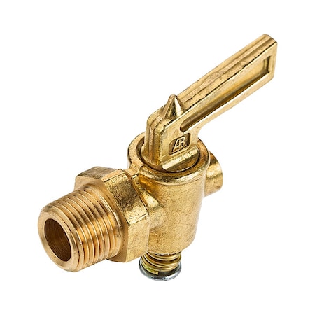 Drain Cock Shutoff Valve,1/4 In
