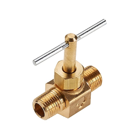 Needle Valve,1/8 In.,Male Pipe-Male Pipe