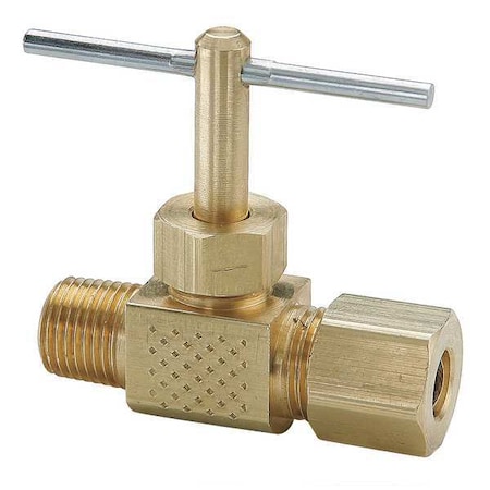 Needle Valve,1/4 In.,Compressn-Male Pipe