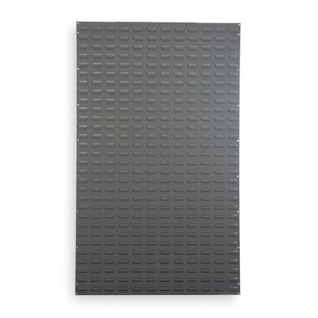 Steel Louvered Panel, 5/16 in D x 61 in H x 36 in W, Gray