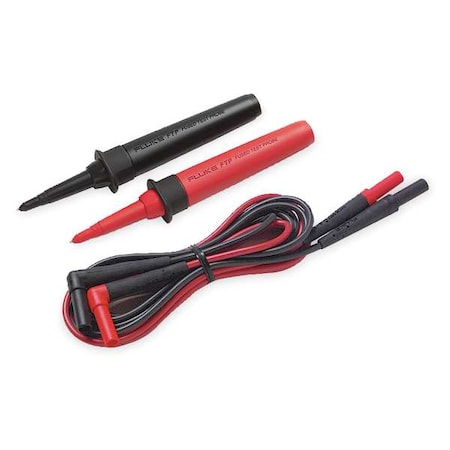 Fused Test Probe with Leads, CAT III 1000V, CAT IV 600V, 4mm Shrouded Banana Jacks and Plug